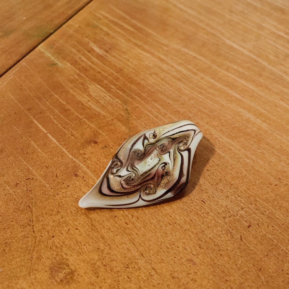 Handblown Glass Necklace piece from Venice, Italy